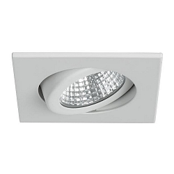 Outdoor LED Einbaustrahler dim2warm, IP65, 8.2 x 8.2cm, Plug&Play 350mA, 12W 1800-3000K 900lm 38�, schwenkbar 30�