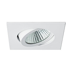 LED Einbaustrahler LAKIL-S, 8.2 x 8.2cm, 350mA (ohne BG), 6W 1800-3000K 460lm 38�, dim2warm, schwenkbar, wei�