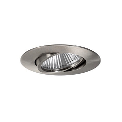 recessed luminaire BIG65 round, swivelling LED IP65, nickel matt dimmable 8W 730lm 3000K 20-40� 20-40� CRI 80-89