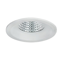 LED Einbau-Downlight BOWL, IP20, rund, � 9.2cm, 700mA, wei� / klar, 7W 3000K 630lm 30�