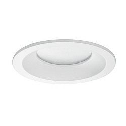 Recessed LED downlight BOWL, IP20, round, � 13.6cm, 350mA, 12W 4000K 1020lm 100�, white / diffuse