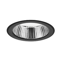 recessed luminaire IP20, glossy, opal, black dimmable 25W 1962lm 4000K CRI 90-100