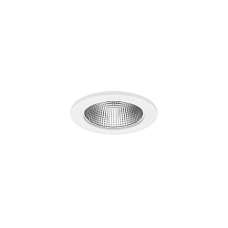 downlight MUNA MINI rigid, for VDU workstation, built-in version, CCT Switch, with lens optics IP20, white matt dimmable