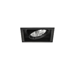 recessed luminaire IP20, glossy, black dimmable 40W 4300lm 3000K CRI 90-100