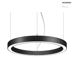 LED Pendel-Ringleuchte BIRO CIRCLE, IP20,  180 cm, Hhe 10 cm, 228W, 2700-6500K, 28785lm, dimmbar Casambi, schwarz