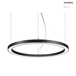 LED Pendel-Ringleuchte BIRO CIRCLE, IP20,  60 cm, Hhe 5 cm, 40W, 3000K, 4023lm, schwarz