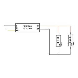 LED Netzger�t IP65, 12V DC, 27-60W, max. 5A, nicht dimmbar