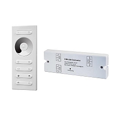 LED Funk-Controller-Set, f�r Wei�licht-Steuerung und dim2warm Ansteuerung, inkl. Fernbedienung, max. 120W/240W (12V/24V)