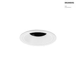 ceiling recessed luminaire BINATO swivelling, rotatable, direct IP20, transparent, white dimmable