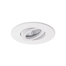 recessed luminaire EXPAND GX5.3 round, swivelling IP20, white matt dimmable