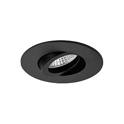 Einbaustrahler EXPAND, IP20, rund, � 10cm, GX5.3 max. 13W (exkl.), schwenkbar, Aluminium, schwarz