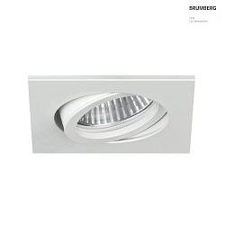 recessed housing LOOP-S swivelling, square IP20, white dimmable