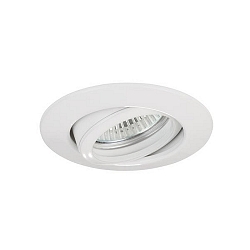 HV-Einbaustrahler BREENA-R, IP20, rund, � 8.8cm, 230V, GU10 max. 10W, schwenkbar, Zink-Guss, strukturwei�