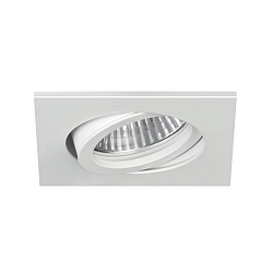 Einbaustrahler TIRREL-S, IP20, eckig, 230V AC, GU10 (exkl.), schwenkbar, mit Abstandhalter, Aluminium, strukturwei�