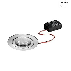 recessed luminaire, stainless steel, glossy, transparent  6W 680lm 3000K 20-40 20-40 CRI 80-89