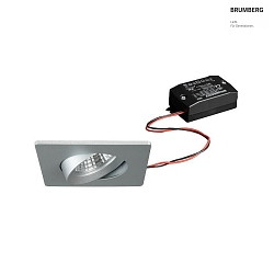 recessed luminaire IP20, glossy, silver, transparent  6W 680lm 3000K 20-40 20-40 CRI 80-89
