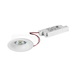 Recessed LED downlight dim2warm, IP20, 230V, 12W 1800-3000K 930lm 24�, CRi >90, white