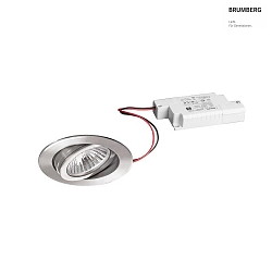 recessed luminaire IP20, stainless steel, glossy, transparent  6W 680lm 3000K 20-40 20-40 CRI 80-89