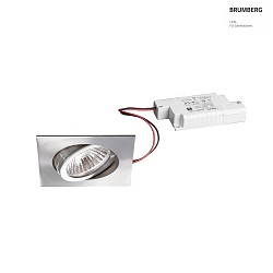 recessed luminaire IP20, stainless steel, glossy, transparent  6W 680lm 3000K 20-40 20-40 CRI 80-89