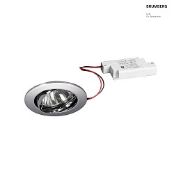 recessed luminaire IP20, chrome, glossy, transparent dimmable 6W 680lm 3000K 20-40 20-40 CRI 80-89