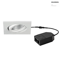 recessed luminaire LOOP-S swivelling, square, set of 1 IP20, white dimmable 5W 450lm 3000K 20-40° 20-40° CRI > 90