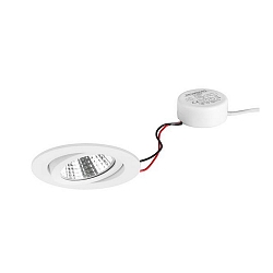 LED-Einbaustrahler 230 V AC, 50 Hz, 6 W, 38�, 3000 K, 640 lm, rund, schwenkbar