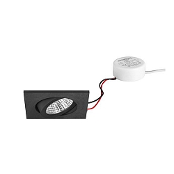 LED-Einbaustrahler 230 V AC, 50 Hz, 6 W, 38�, 3000 K, 640 lm, quadratisch, schwenkbar