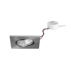 LED-Einbaustrahler 230 V AC, 50 Hz, 7 W, 3000K, Nickel