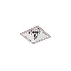ceiling recessed luminaire APOLLO MINI square, direct IP20, silver dimmable