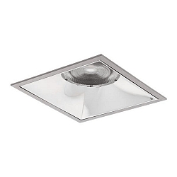 LED Einbaudownlight APOLLO MAXI IP20, 230V AC, 50Hz, 19,7W, 3000K, 2590lm, 57�, CRI > 90, quadratisch, dimmbar, silber