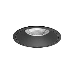 ceiling recessed luminaire DIOS MAXI round, direct IP20, black dimmable