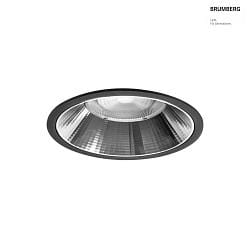 ceiling recessed luminaire APOLLO MAXI round, direct IP20, black, transparent dimmable