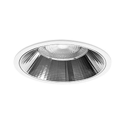 ceiling recessed luminaire APOLLO MEGA round, direct IP20, silver, transparent dimmable