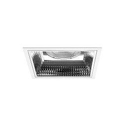 ceiling recessed luminaire APOLLO MAXI square, direct IP20, transparent, white 