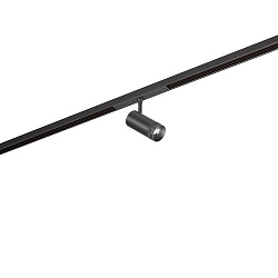 track spot PEPA RONDO 25�-55� / 8W cylindrical, DALI controllable, focusable IP20, black matt dimmable