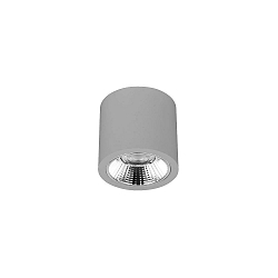 downlight APOLLO MIDI round, switchable, faceted IP20, powder coated, silver 