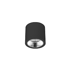 downlight APOLLO MIDI round, switchable, faceted IP20, powder coated, black 