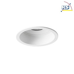 Recessed unit for LED modules, round, deepened, IP20, max. 14W, excl. driver, structured white