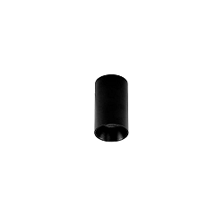 downlight TOMEK 1 flame, cylindrical, surface-mounted version GU10 IP20, black matt dimmable