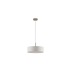 pendant luminaire TIM � 40CM up / down, with diffuser E27 IP20, nickel matt dimmable
