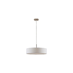 pendant luminaire TIM � 50CM up / down, with diffuser E27 IP20, nickel matt dimmable
