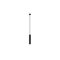 pendant luminaire TOMEK 350MM 1 flame, cylindrical, rigid GU10 IP20, black matt dimmable