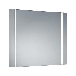 LED Lichtspiegel MIRROR, IP44, 2-seitig, teilmattiert, H/B 80/80cm, 2x20W 3000K 2x2062lm, CRi > 90