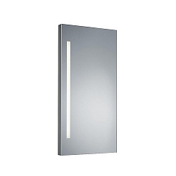 LED Lichtspiegel MIRROR, IP44, 1-seitig, teilmattiert, H/B 100/50cm, 24W 3000K 2338lm, CRi > 90
