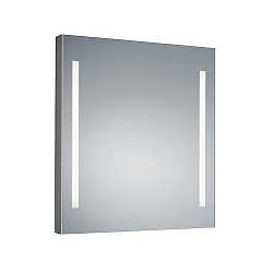 LED Lichtspiegel MIRROR, IP44, 2-seitig, teilmattiert, H/B 60/60cm, 2x12W 3000K 2x1138lm, CRi > 90