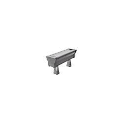 LED Wallwasher, 39cm, 21W, IK08, CRI >80, IP66, titan / Glas transparent, 10|40�, RGBW