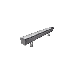 LED Wallwasher, 63,5cm, 63W, IK08, CRI >80, IP66, titan / Glas transparent, 20�, RGBW