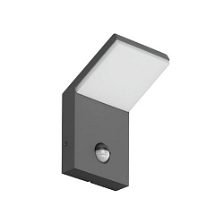 LED Außenwandleuchte mit Bewegungsmelder INO, IP54, 230V AC, 50 Hz, 7,9W, 3000K, 680lm, graphit, schaltbar