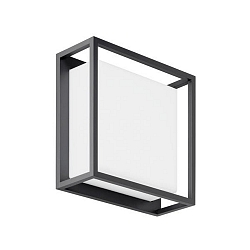 LED Außenwandleuchte  ALLAN, IP54, 230V AC, 50 Hz, 11W, 3000K, 900lm, graphit, schaltbar