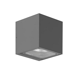 LED Wandanbauleuchte SELIA, IP54, 230V AC, 50 Hz, 2 x 9 W, 3000K, 2090lm, graphit, schaltbar